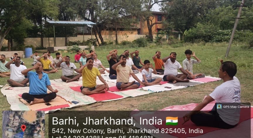 अंतर्राष्ट्रीय योग दिवस को लेकर बरही में योग जागरूकता अभियान तेज