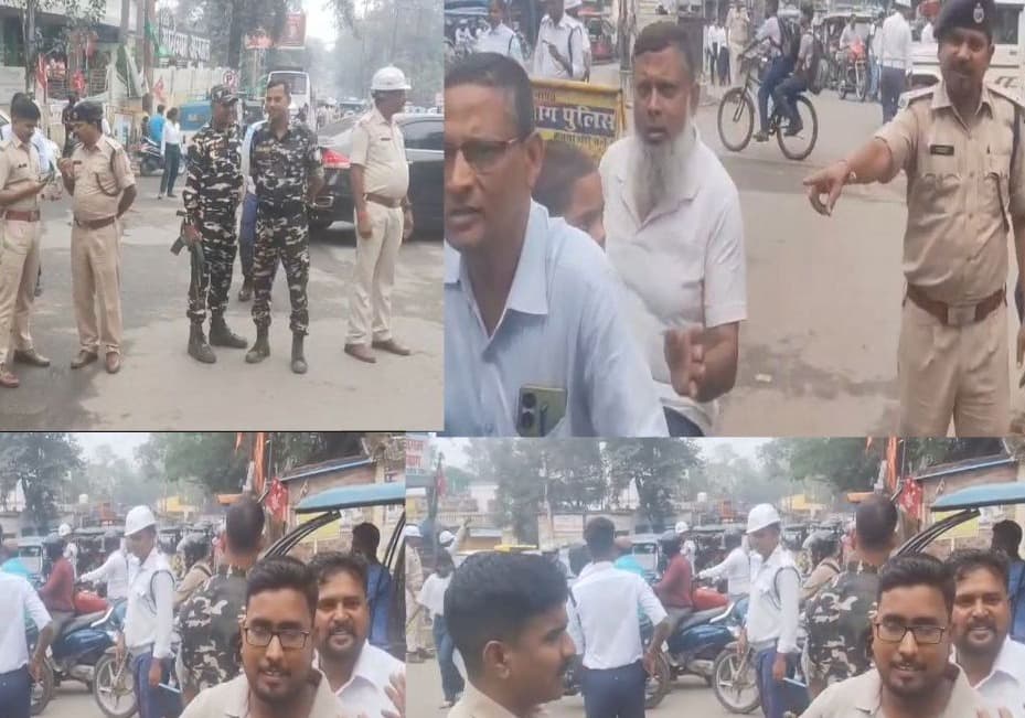 सीसीआर डीएसपी इकरामुल हक के नेतृत्व में जिला परिषद चौक पर चला सघन वाहन जांच अभियान