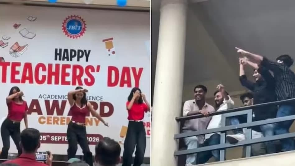 टीचर्स डे पर डांस का वीडियो वायरल, डॉ. राधाकृष्णन की तस्वीर के सामने छात्राओं के परफॉर्मेंस पर विवाद