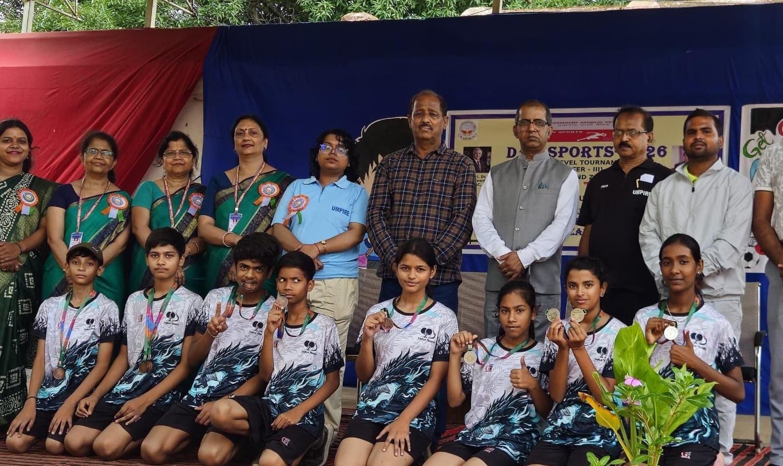 डीएवी क्लस्टर–III टेबल टेनिस प्रतियोगिता का भव्य समापन, हजारीबाग के खिलाड़ियों का शानदार प्रदर्शन