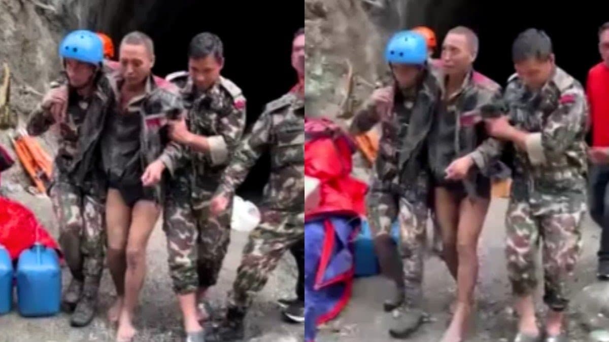 नेपाल में 10 दिन बाद सुरंग से जिंदा निकला चीनी नागरिक, बाढ़ में फंस गया था लू हाइताओ