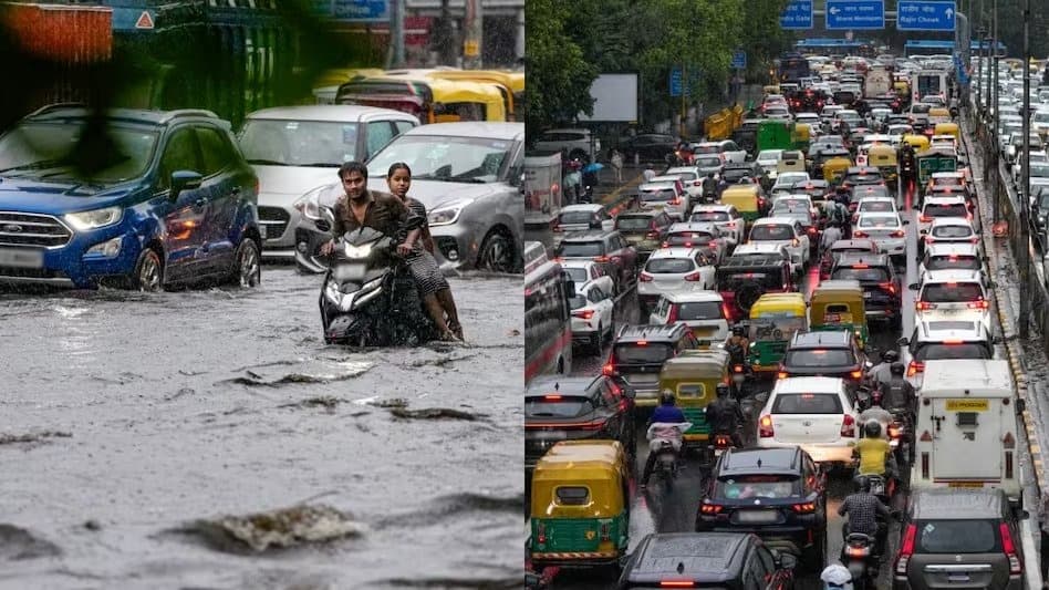 मिंटो रोड से कनॉट प्लेस तक बारिश का कहर, दिल्ली-NCR में कई जगह जलभराव