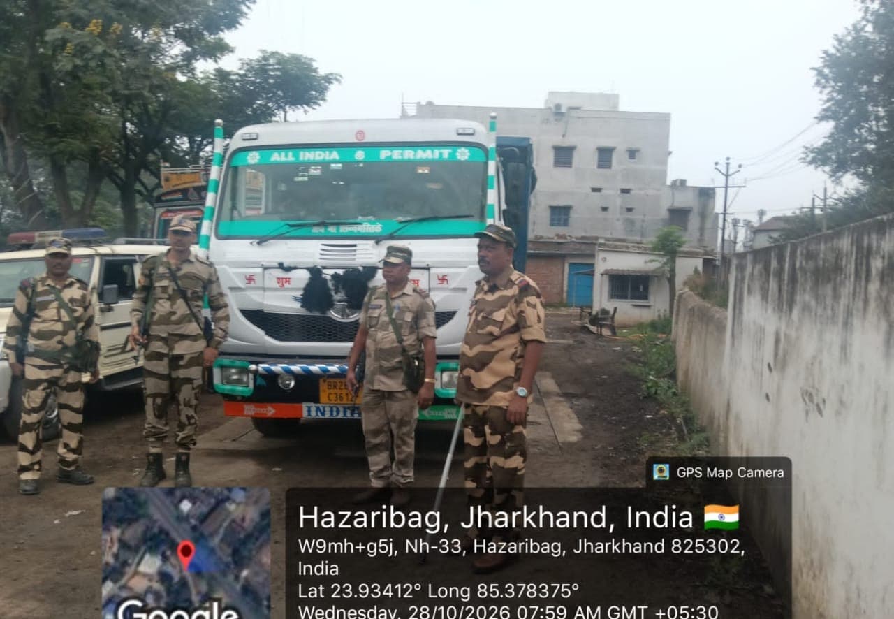 हजारीबाग में CISF की कार्रवाई, 36 टन अवैध कोयला जब्त