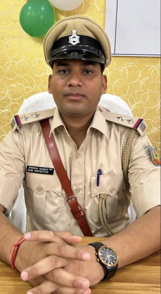 रथयात्रा की विधि-व्यवस्था संभालने में थाना प्रभारी पंकज कुमार की रही अहम भूमिका