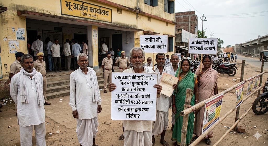 एनएचआई की राशि जारी, फिर भी मुआवजे के इंतजार में रैयत; भू-अर्जन कार्यालय की कार्यशैली पर उठे सवाल