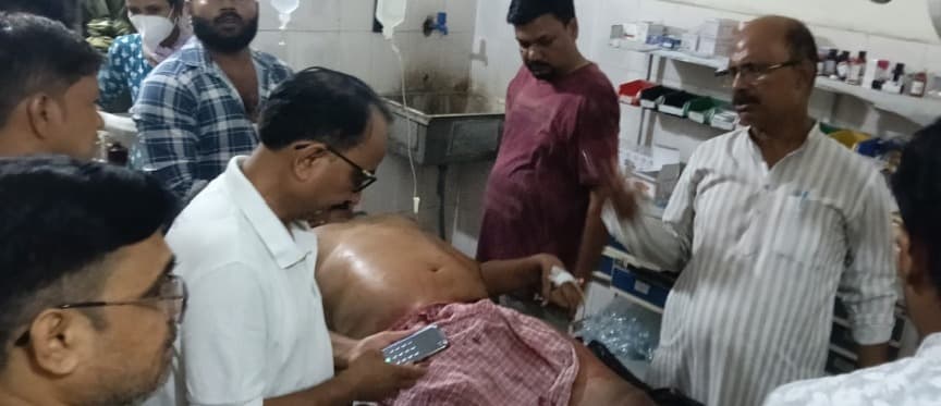 सड़क दुर्घटना में एक व्यक्ति घायल, रेफर