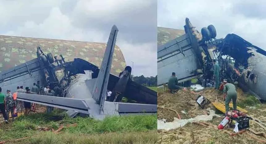 आसाम में भारतीय वायु सेना का AN-32 विमान दुर्घटनाग्रस्त, जांच जारी