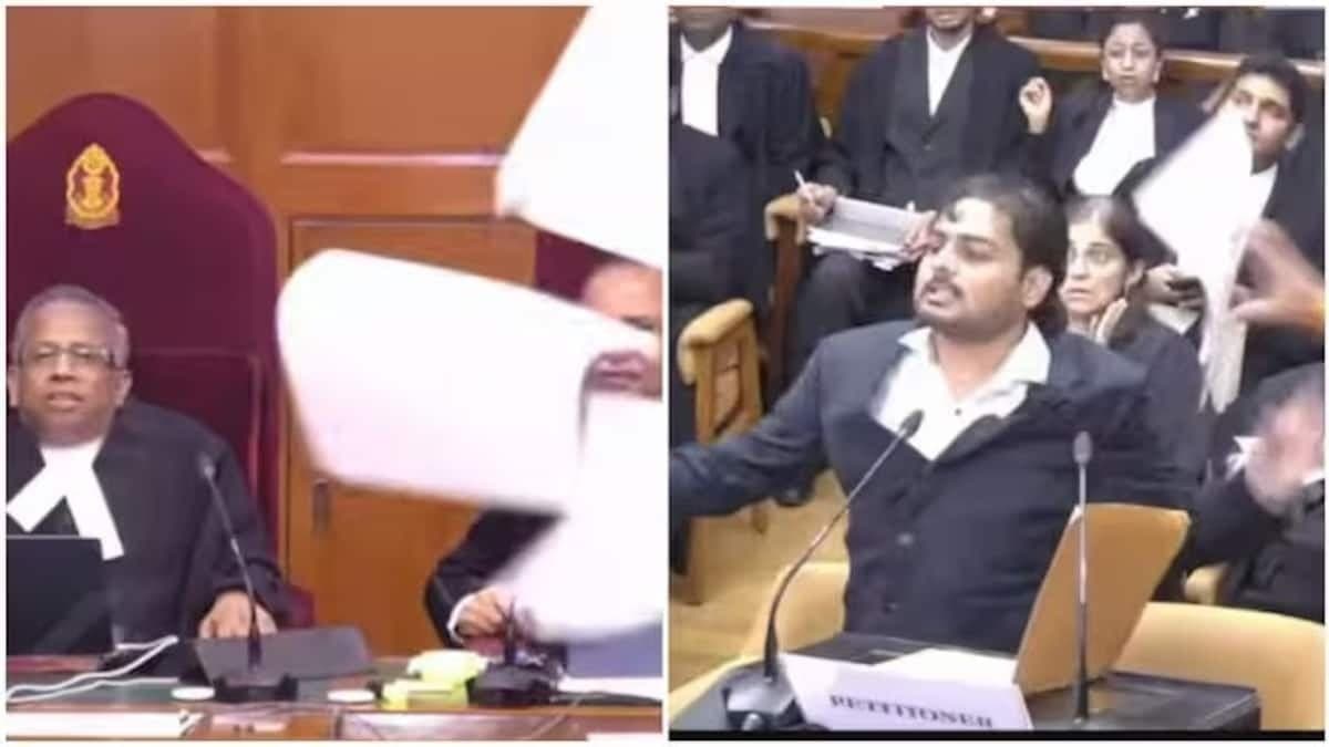 सुप्रीम कोर्ट में सुनवाई के दौरान हंगामा, याचिकाकर्ता हिरासत में लिया गया