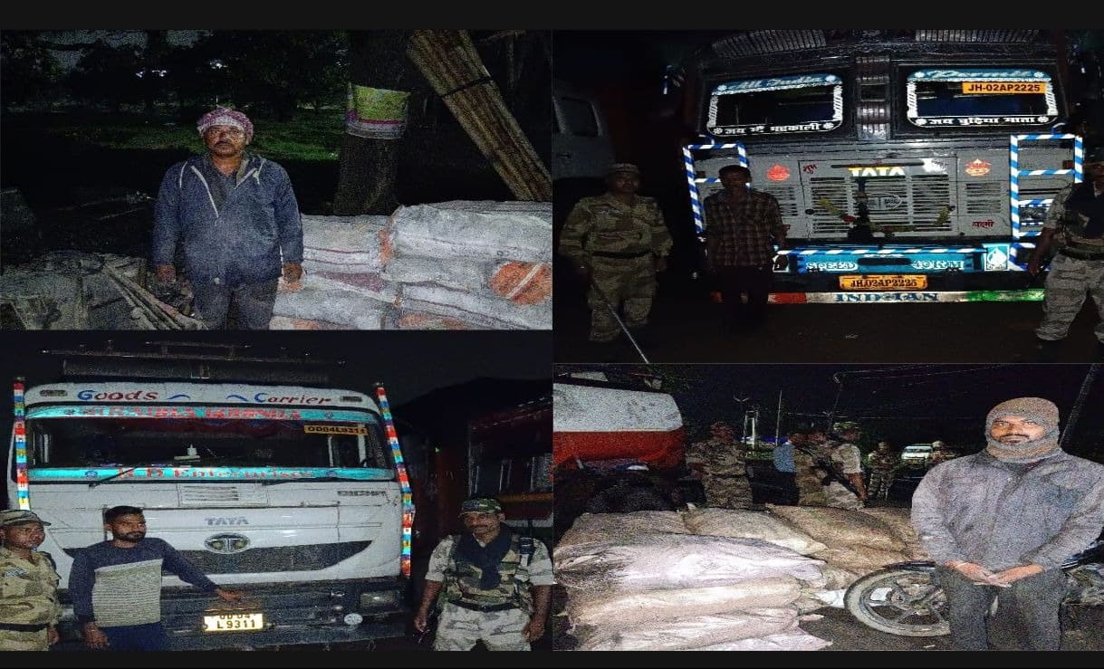 कोयला माफियाओं पर सीआईएसएफ की असरदार कार्रवाई, सैकड़ों टन अवैध कोयला जब्त, चार ट्रक-दो मोटरसाइकिल चार तस्कर गिरफ्तार