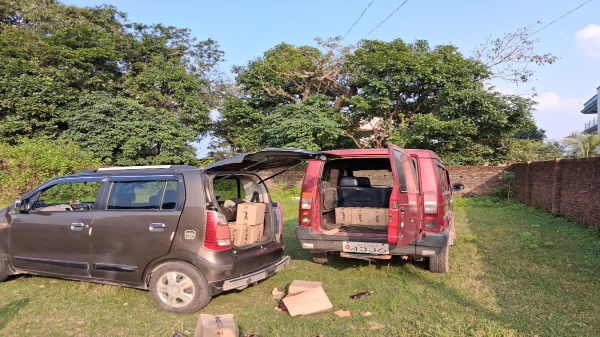 रांची में ग्रामीणों ने शराब तस्कर पकड़ा, 15 पेटियां जब्त