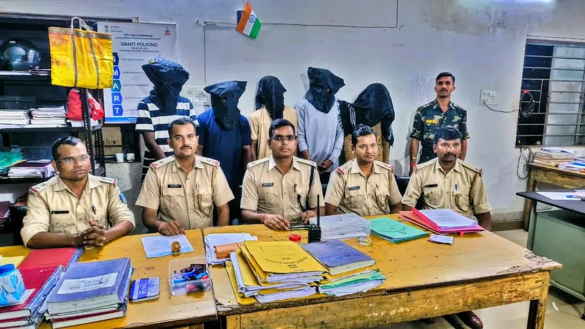 रांची में चोर गिरोह का भंडाफोड़, पांच आरोपी गिरफ्तार
