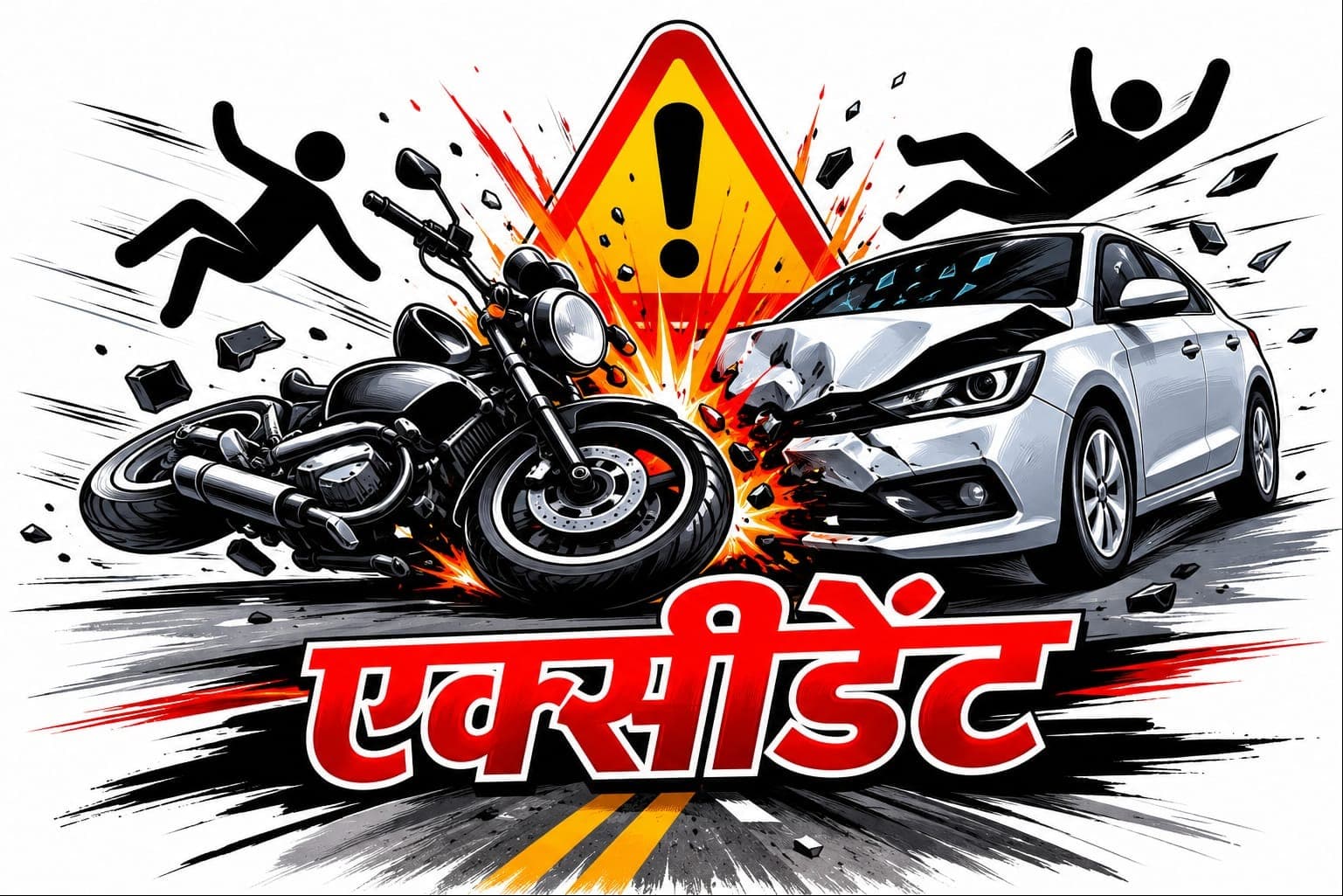 अज्ञात वाहन की चपेट में आने से युवक की मौत, एक गंभीर रूप से घायल