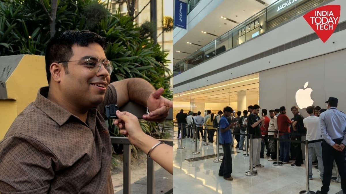 iPhone 18 Pro की बिक्री शुरू होते ही नोएडा स्टोर पर उमड़ी भीड़