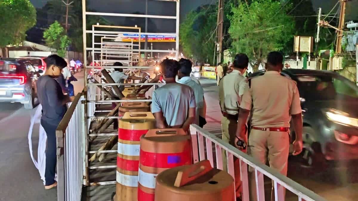 मुख्यमंत्री आवास के बाहर बढ़ाई गई सुरक्षा, पुलिस बल तैनात