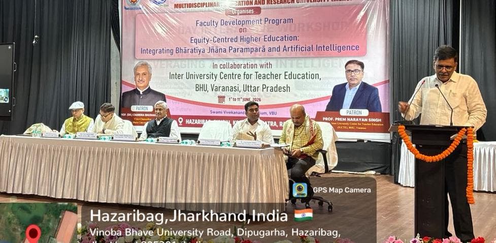 विनोबा भावे विश्वविद्यालय में एआई और भारतीय ज्ञान परंपरा पर केंद्रित फैकल्टी डेवलपमेंट प्रोग्राम का शुभारंभ