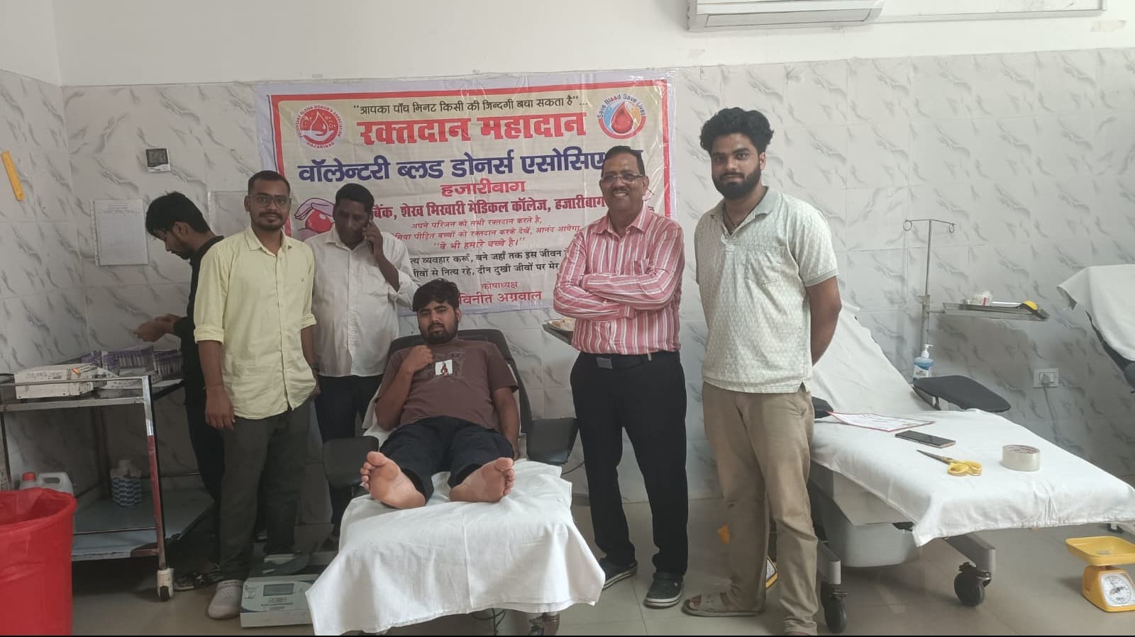 तीन दिवसीय रक्तदान शिविर में रक्तदाताओं ने पेश की मानवता की मिसाल