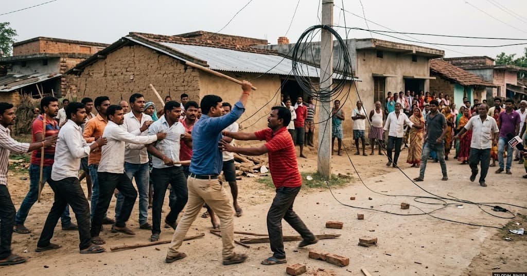तेलोडीह में बिजली तार बिछाने को लेकर दो पक्षों में हिंसक झड़प, दोनों ओर से प्राथमिकी दर्ज