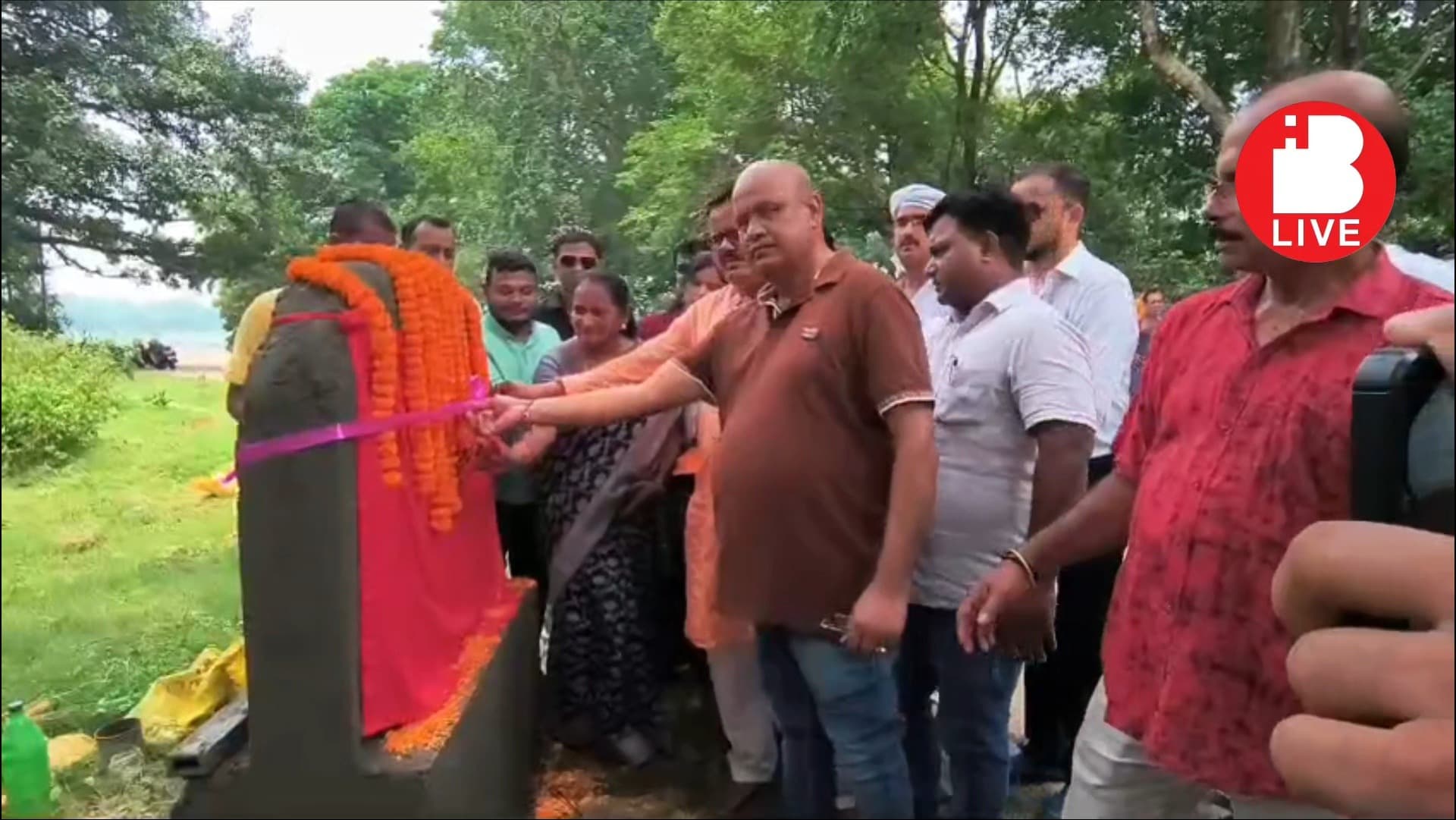 हल्के विरोध के बीच सुंदर नगर में 1.90 करोड़ की लागत से पार्क का शिलान्यास
